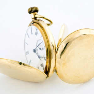 Reloj de Bolsillo para Caballero, Saboneta y Remontoir. Oro 18k. Ca. 1875