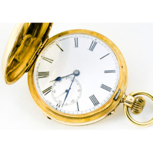 Reloj de Bolsillo para Caballero, Saboneta y Remontoir. Oro 18k. Ca. 1875