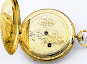 Reloj de bolsillo para hombre, fabricante Francés. - lepine. Oro de 18k. Ca. 1870