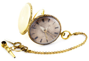 Reloj de bolsillo para hombre, fabricante Francés. - lepine. Oro de 18k. Ca. 1870