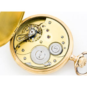 Reloj de Bolsillo, saboneta y remontoir. Suiza, ca. 1890.