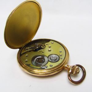 Reloj de Bolsillo, saboneta y remontoir. Suiza, ca. 1890.