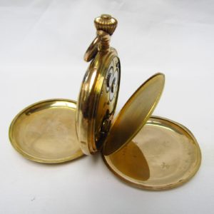 Reloj de Bolsillo, saboneta y remontoir. Suiza, ca. 1890.