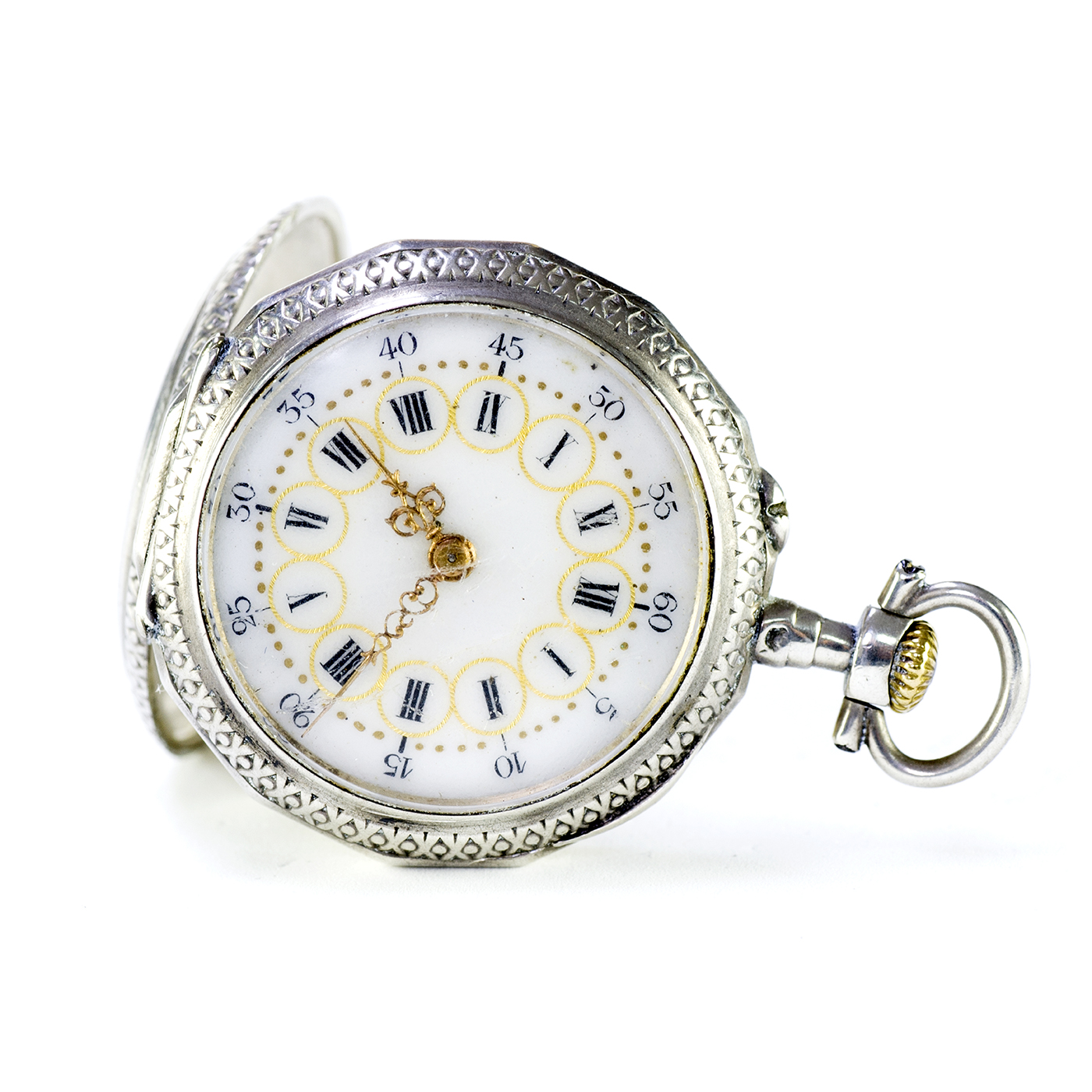 Reloj de colgar, lepine y remontoir. Suiza, ca. 1890 Reloj de colgar, lepine y remontoir. Suiza, ca. 1890