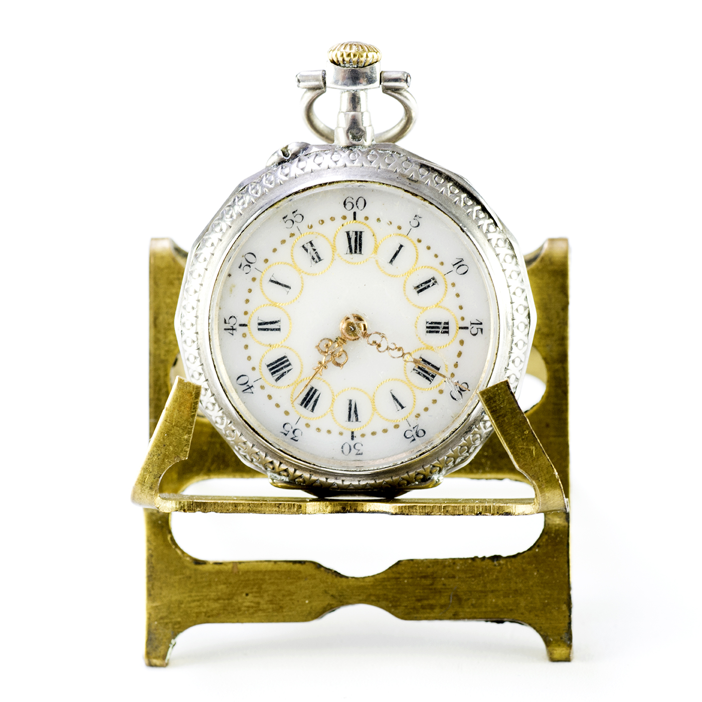 Reloj de colgar, lepine y remontoir. Suiza, ca. 1890