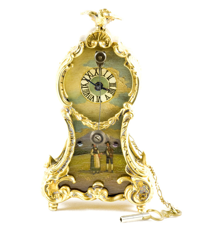 Reloj de Sobremesa de alta colección. Manufactura Austriaca. Siglo XIX
