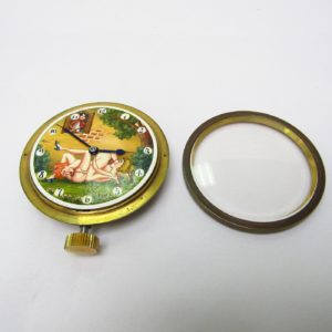 Reloj de Sobremesa, lepine, erótico y automatón. Ca. 1900