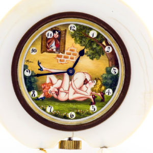 Reloj de Sobremesa, lepine, erótico y automatón. Ca. 1900