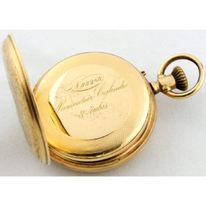 Reloj Francés de Bolsillo-Colgar, Hunter (cazador). Ca. 1890.