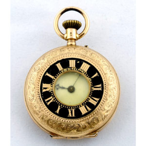 Reloj Francés de Bolsillo-Colgar, Hunter (cazador). Ca. 1890.