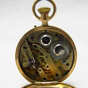Reloj Francés de Bolsillo-Colgar, Hunter (cazador). Ca. 1890.