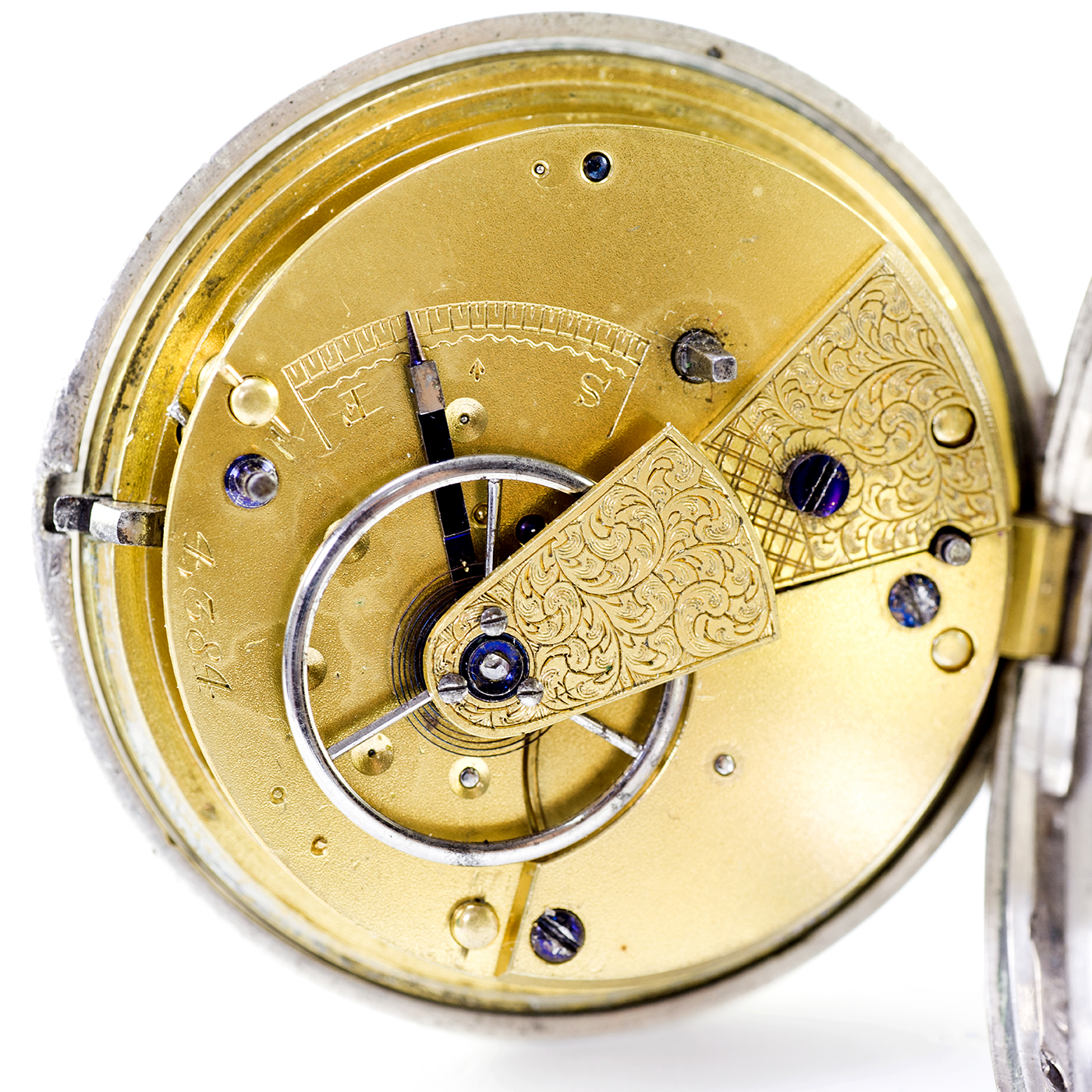Reloj Inglés de Bolsillo, lepine, Half Fusee (SemiCatalino). Inglaterra, 1868. Reloj Inglés de Bolsillo, lepine, Half Fusee (SemiCatalino). Inglaterra, 1868.