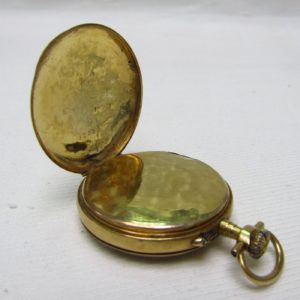 Reloj Suizo de Bolsillo-colgar, lepine y remontoir. Oro de 18k. Ca. 1890.