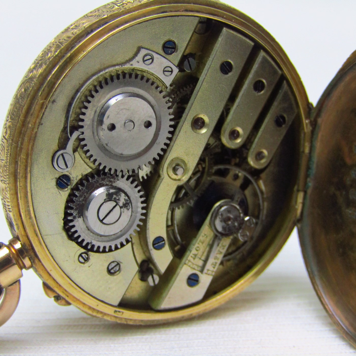 Reloj Suizo de Bolsillo-colgar, lepine y remontoir. Suiza, ca. 1900. Reloj Suizo de Bolsillo-colgar, lepine y remontoir. Suiza, ca. 1900.