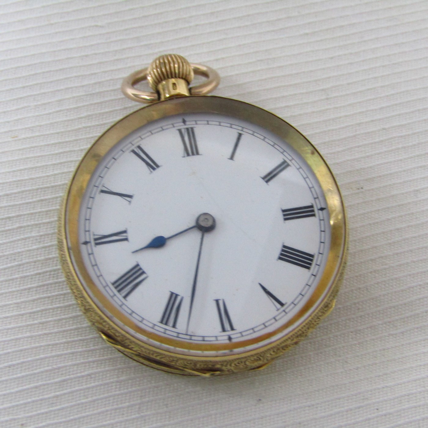Swiss Pocket Watch-hanging, lepine and remontoir. Swiss. 18k gold. Ca ...