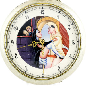 Reloj Suizo de Bolsillo, Lepine, Remontoir, Erótico, Automatón. Suiza, ca. 1900