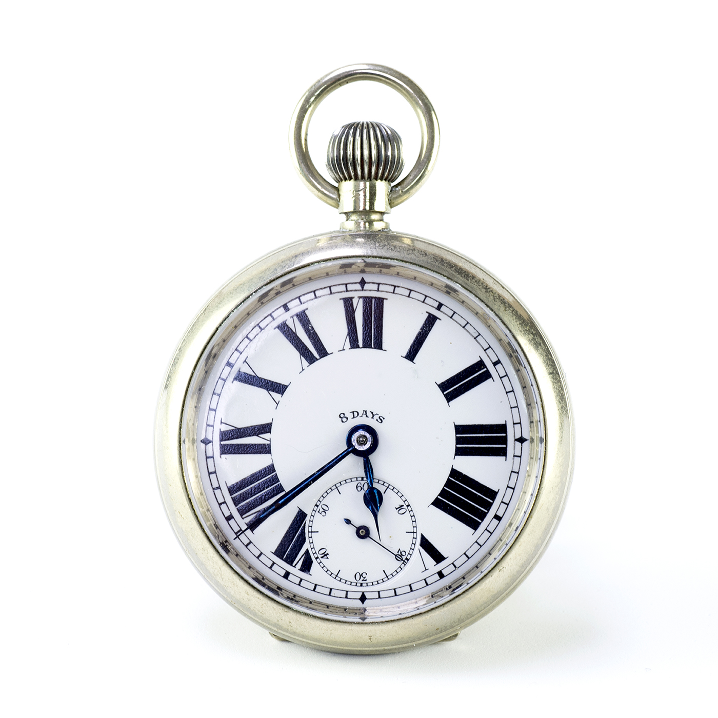 Reloj Suizo de Bolsillo, lepine, remontoir, ocho días cuerda. ca. 1900