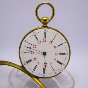 Reloj Suizo de Bolsillo, lepine y remontoir. Ca. 1890