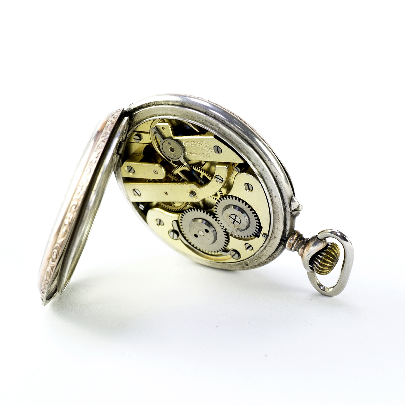 Reloj suizo de bolsillo, lepine y remontoir. Suiza, ca. 1890. Reloj suizo de bolsillo, lepine y remontoir. Suiza, ca. 1890.