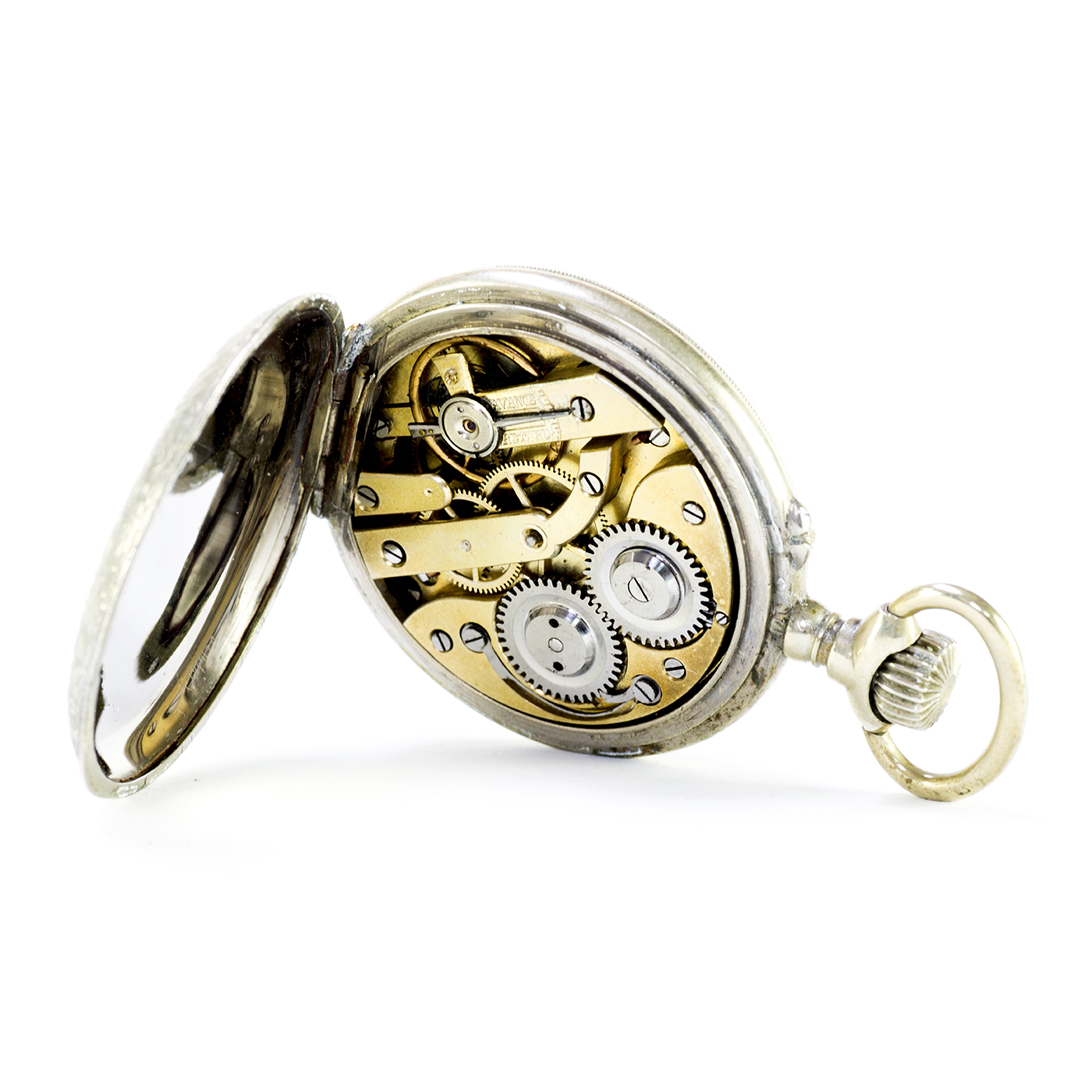 Reloj Suizo de Bolsillo, lepine y remontoir. Suiza, ca. 1900. Reloj Suizo de Bolsillo, lepine y remontoir. Suiza, ca. 1900.