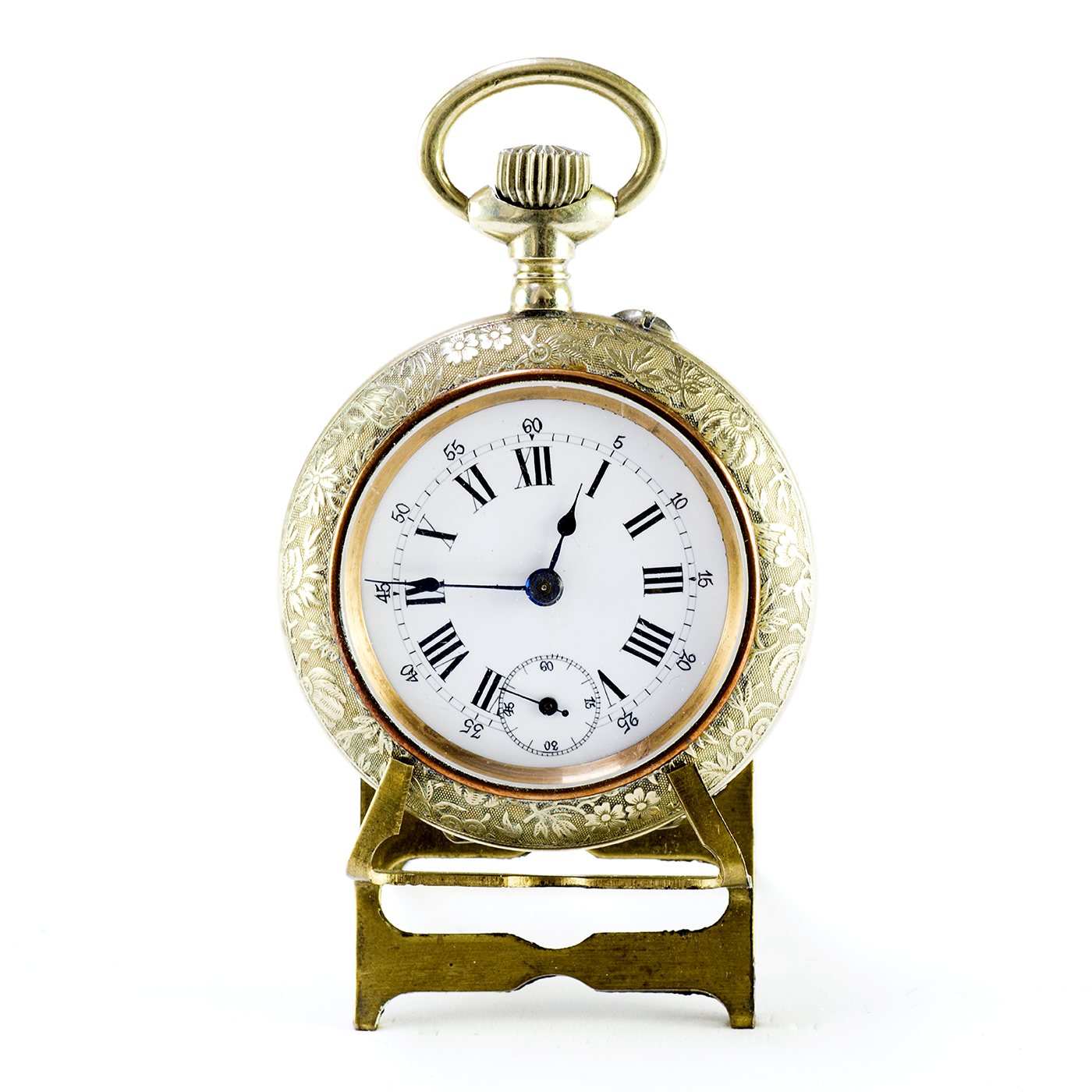 Reloj Suizo de Bolsillo, lepine y remontoir. Suiza, ca. 1900.