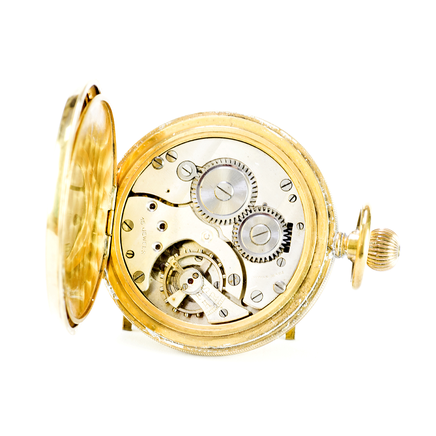 Reloj Suizo de Bolsillo, lepine y remontoir. Suiza, ca. 1910. Reloj Suizo de Bolsillo, lepine y remontoir. Suiza, ca. 1910.