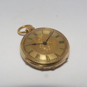Reloj Suizo de Bolsillo para dama y caballero, lepine. Oro 14k. Ca. 1900.
