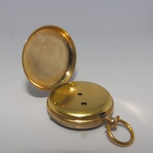 Reloj Suizo de Bolsillo para dama y caballero, lepine. Oro 14k. Ca. 1900.