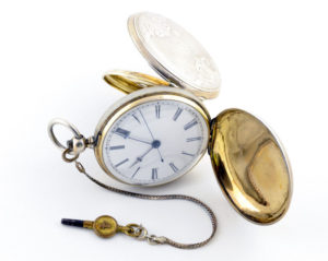Reloj Suizo de Bolsillo, Saboneta. Ca. 1850.