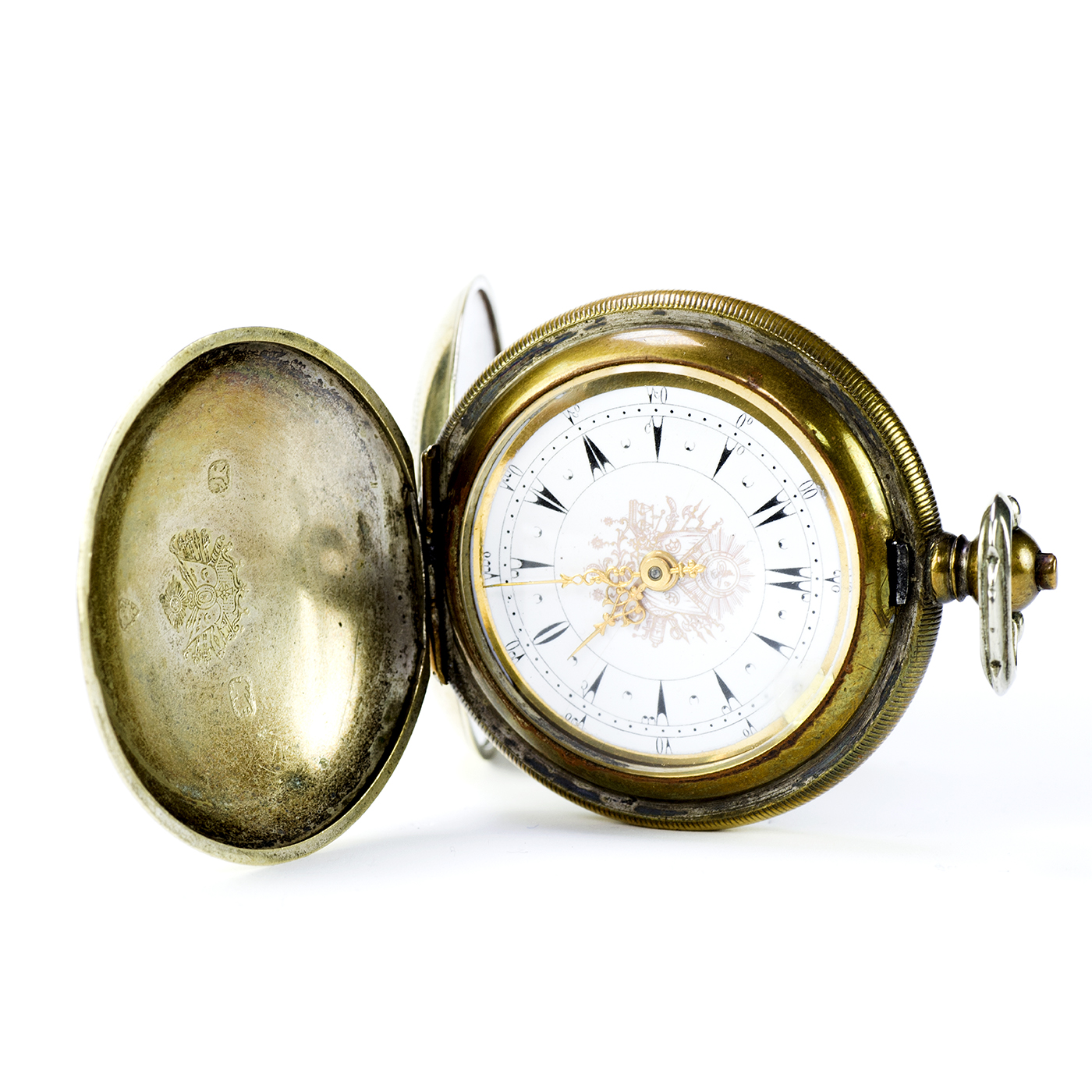 Reloj Suizo de Bolsillo, saboneta, para mercado turco, Suiza, ca. 1890