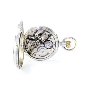 Reloj Suizo de bolsillo saboneta y remontoir. Suiza, ca. 1870.