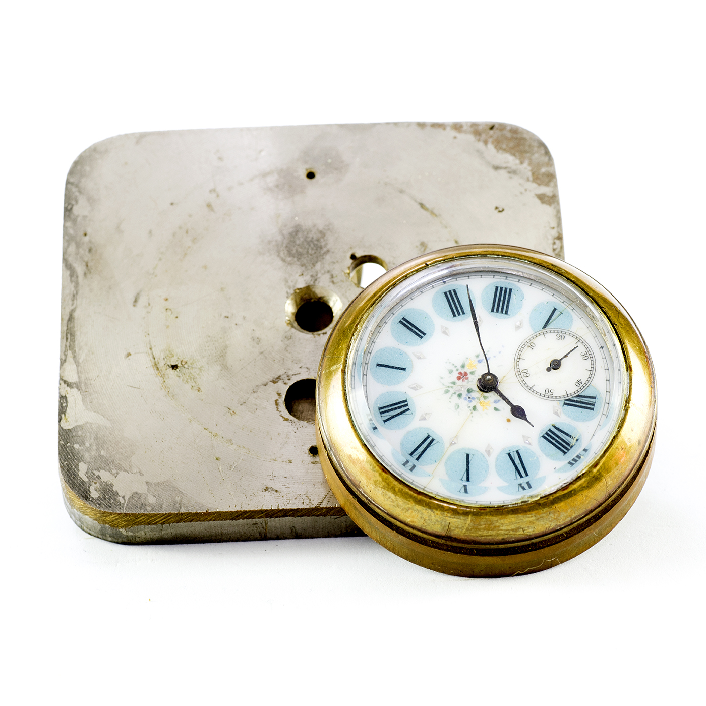 Reloj Suizo de Bolsillo-Sobremesa. Ca. 1900 Reloj Suizo de Bolsillo-Sobremesa. Ca. 1900