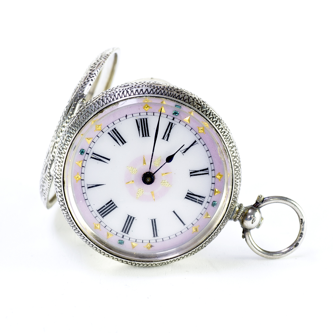 Reloj Suizo de Colgar, lepine. Ca. 1900. Reloj Suizo de Colgar, lepine. Ca. 1900.