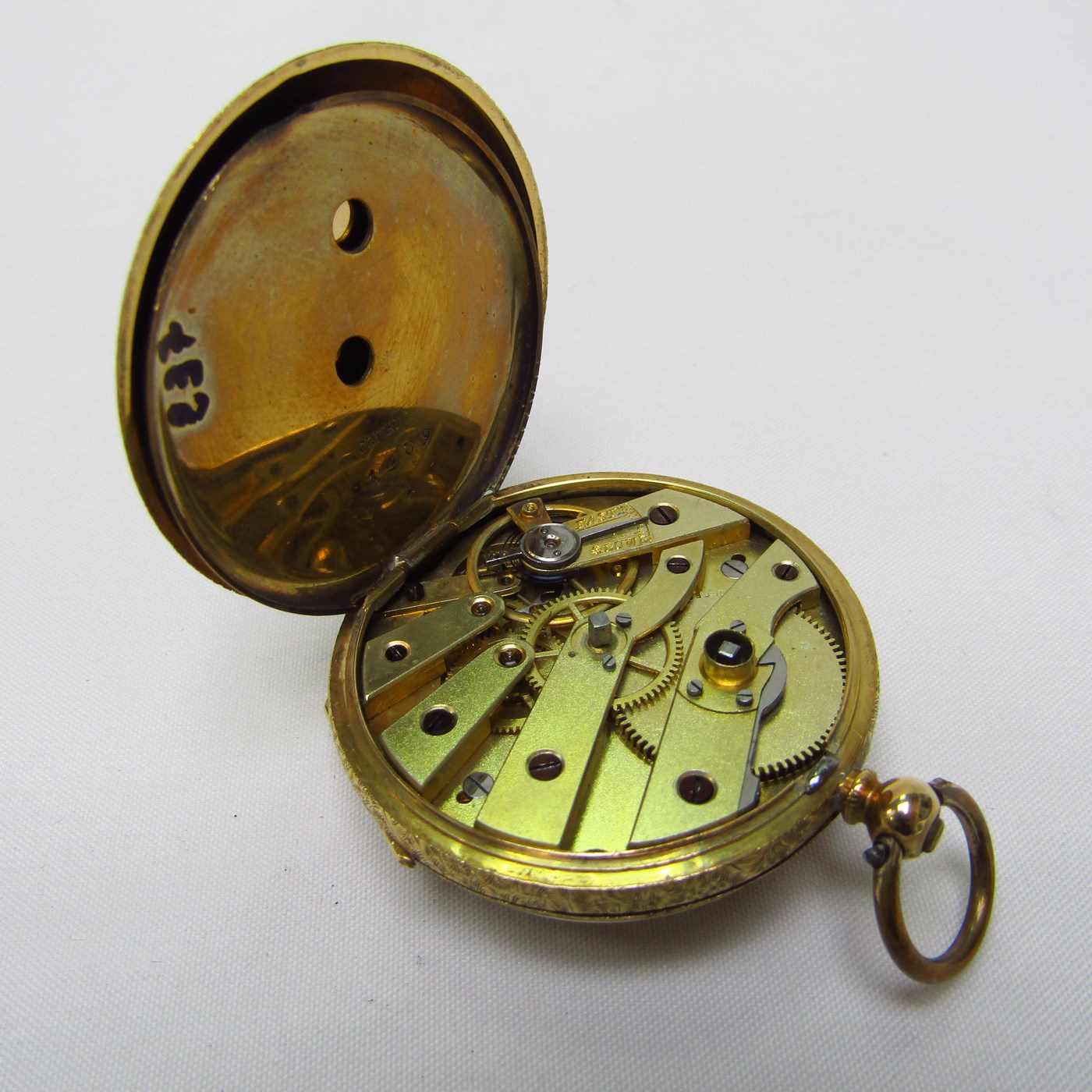 Reloj Suizo de colgar, lepine. Suiza, ca. 1900. Reloj Suizo de colgar, lepine. Suiza, ca. 1900.