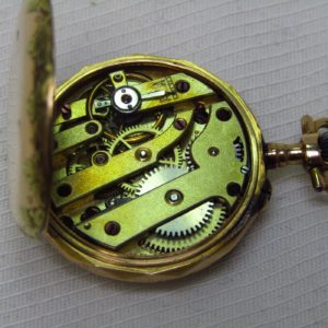 Reloj Suizo de colgar, lepine y remontoir. Oro 18k. Suiza, ca. 1900