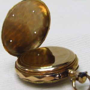 Reloj Suizo de colgar, lepine y remontoir. Oro 18k. Suiza, ca. 1900