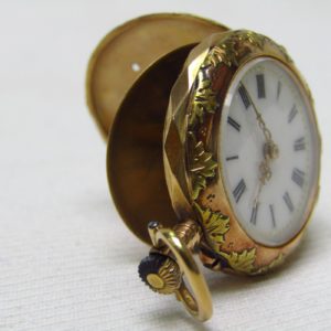 Reloj Suizo de colgar, lepine y remontoir. Oro 18k. Suiza, ca. 1900