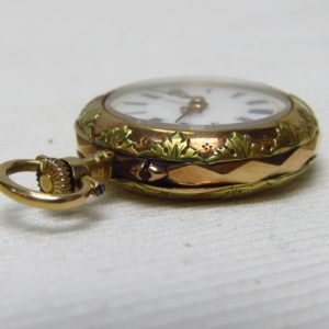 Reloj Suizo de colgar, lepine y remontoir. Oro 18k. Suiza, ca. 1900