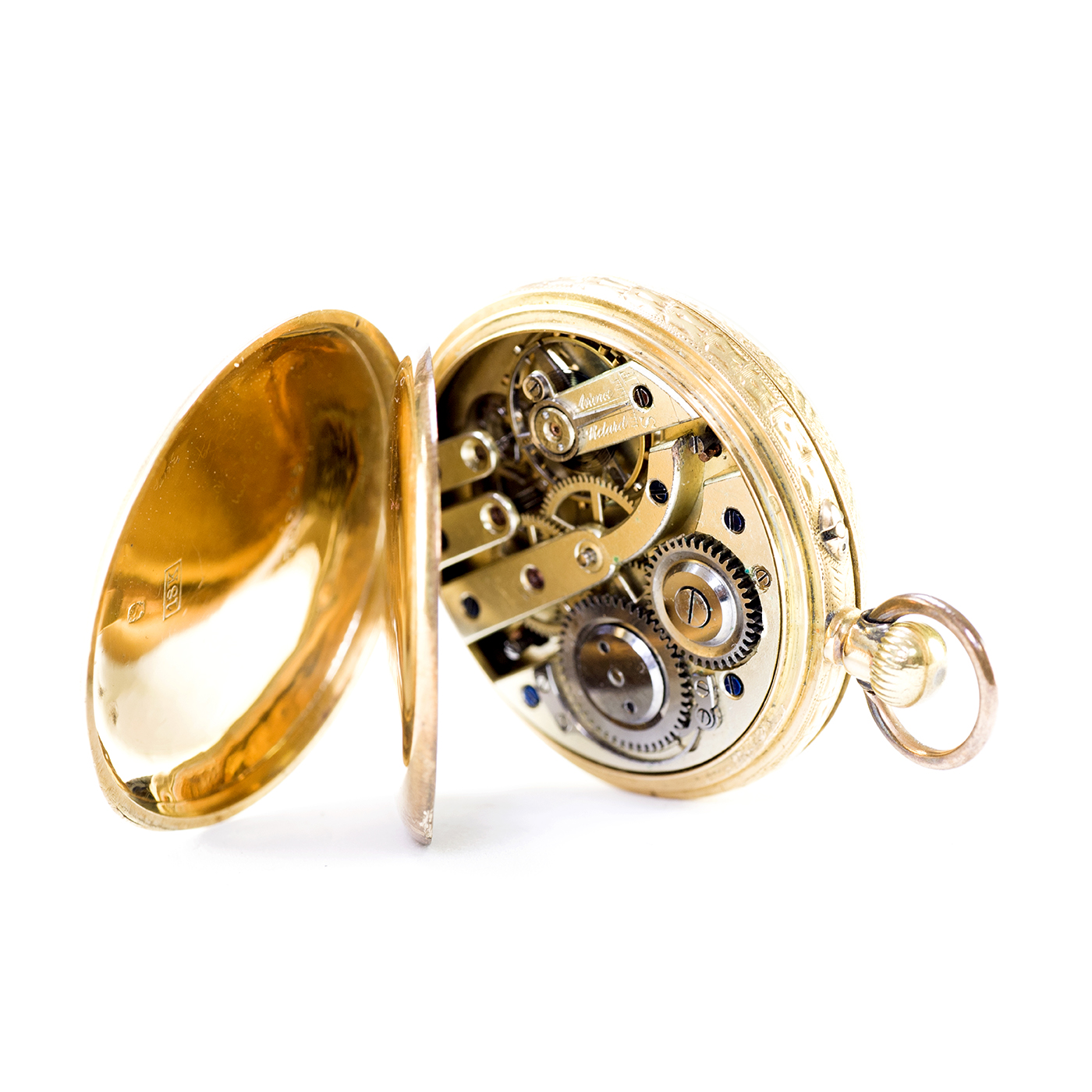 Reloj Suizo de colgar, lepine y remontoir. Suiza, Ca.1880. Reloj Suizo de colgar, lepine y remontoir. Suiza, Ca.1880.