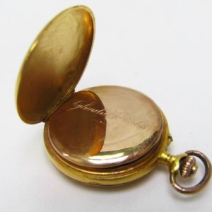 Reloj Suizo de Colgar, saboneta y remontoir. Ca. 1900
