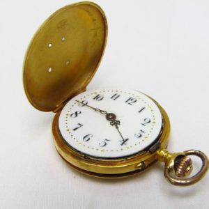 Reloj Suizo de Colgar, saboneta y remontoir. Ca. 1900
