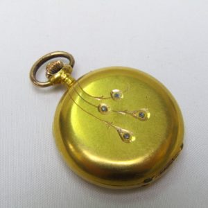 Reloj Suizo de Colgar, saboneta y remontoir. Ca. 1900