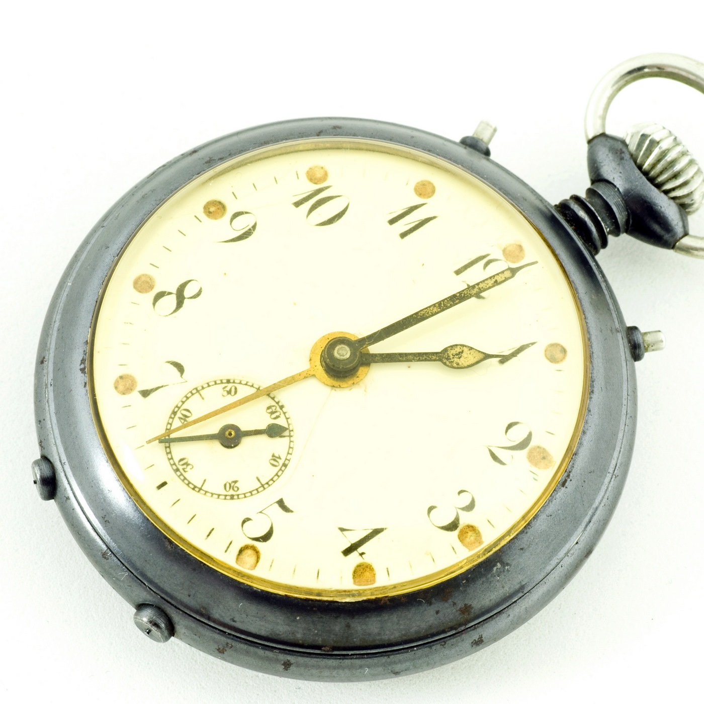 Reloj Suizo Despertador de bolsillo, sobremesa, lepine y remontoir. JUNGHANS, Suiza, ca. 1920. Reloj Suizo Despertador de bolsillo, sobremesa, lepine y remontoir. JUNGHANS, Suiza, ca. 1920.