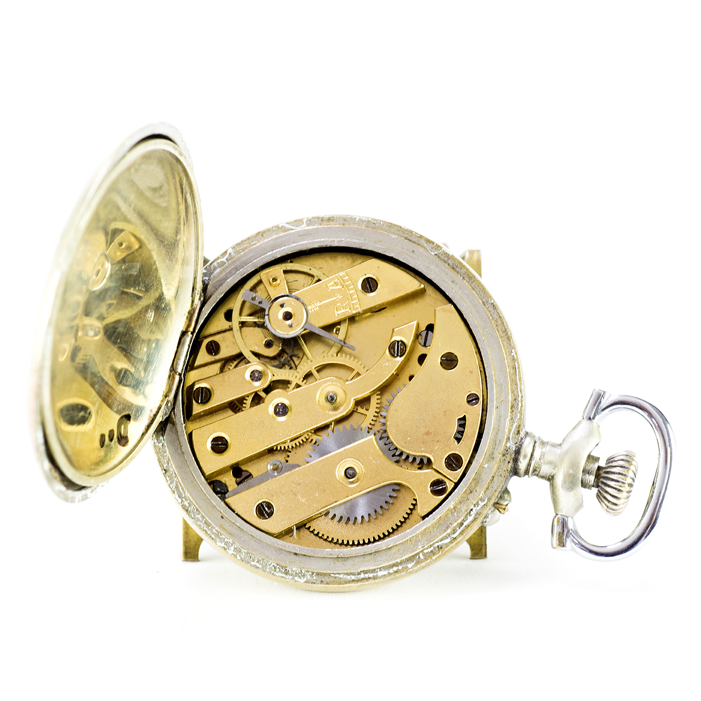 Reloj suizo para colgar, lepine y remontoir. Ca. 1900 Reloj suizo para colgar, lepine y remontoir. Ca. 1900