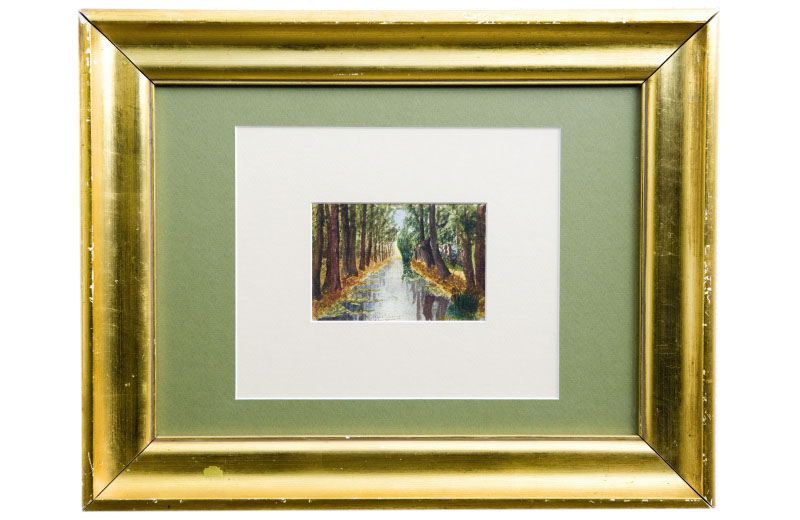 RICARDO LÓPEZ CABRERA. Óleo sobre cartón. “Paisaje Boscoso” RICARDO LÓPEZ CABRERA. Óleo sobre cartón. “Paisaje Boscoso”