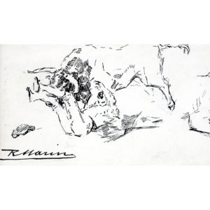 RICARDO MARÍN LLOBET. Tres escenas taurina a plumilla.