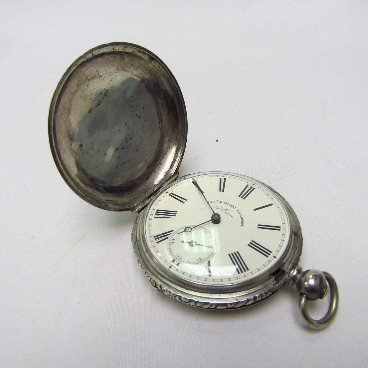 ROBT. ROSKELL (Liverpool) Pocket Watch, Saboneta. London, ca. 1830.