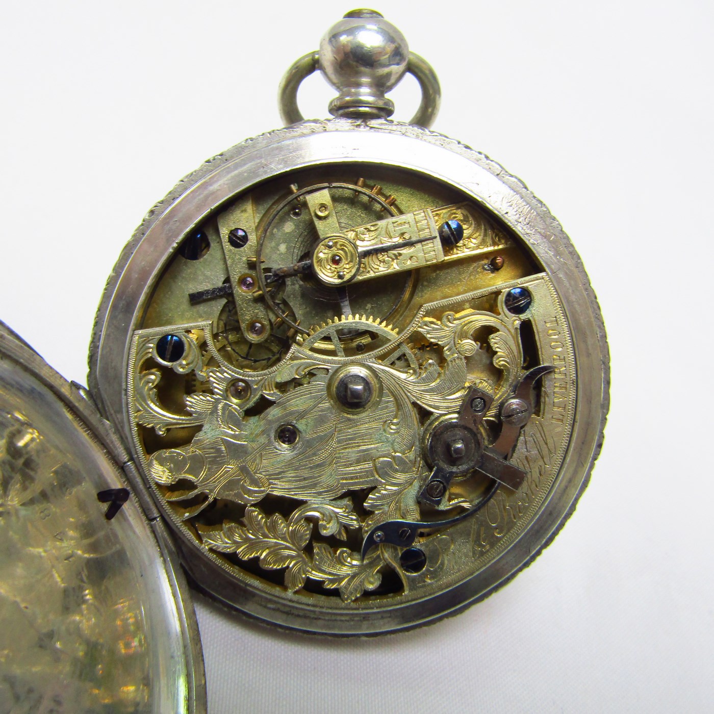 ROBT. ROSKELL (Liverpool).Reloj de Bolsillo, saboneta. Londres, ca. 1830. ROBT. ROSKELL (Liverpool).Reloj de Bolsillo, saboneta. Londres, ca. 1830.