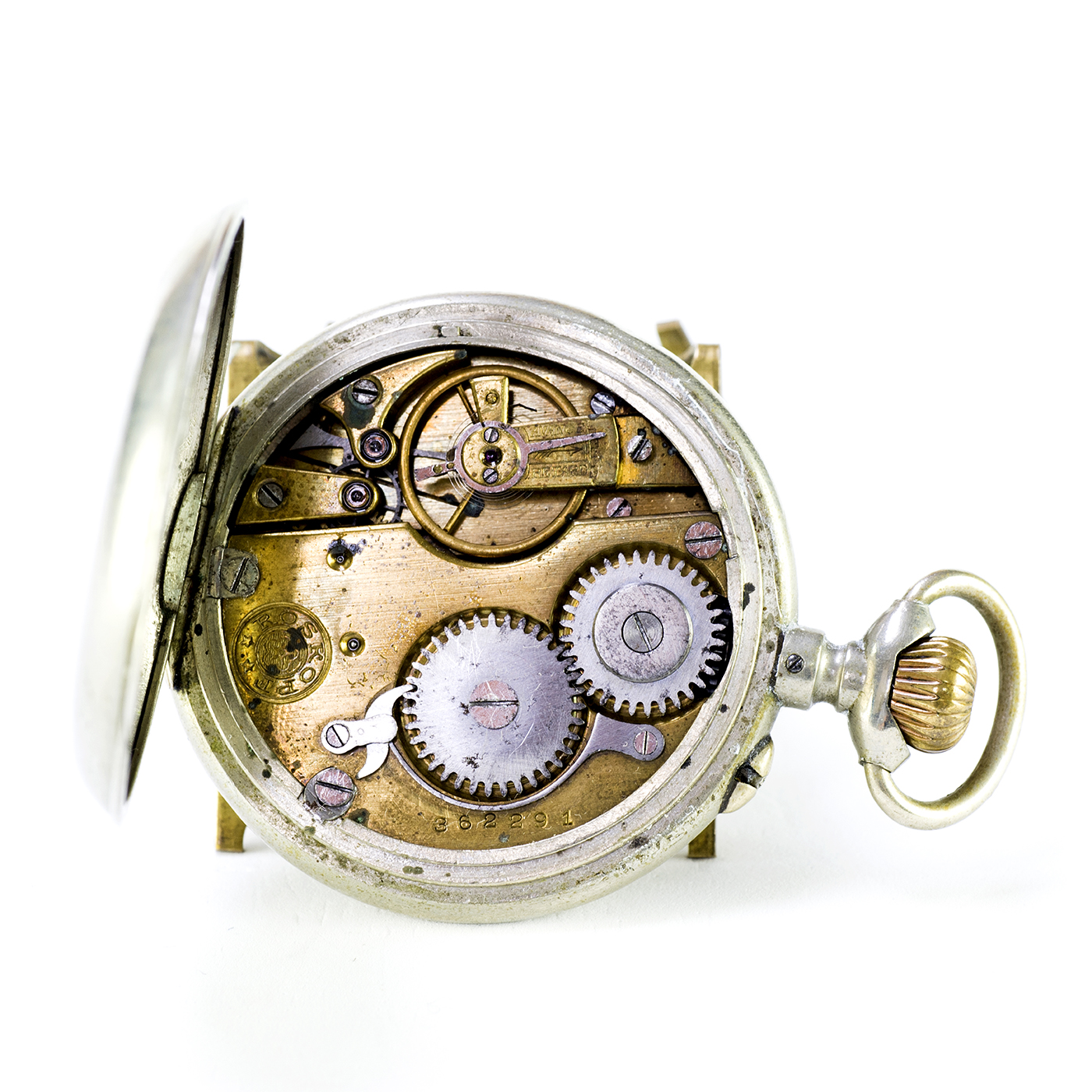 ROSKOPF para CUERVO Y SOBRINO. Reloj de Bolsillo-colgar, lepine y remontoir. La Hababa, Cuba, ca. 1900. ROSKOPF para CUERVO Y SOBRINO. Reloj de Bolsillo-colgar, lepine y remontoir. La Hababa, Cuba, ca. 1900.
