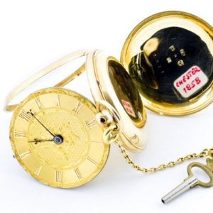 Sam Corbett, Coventry, England. Reloj de Bolsillo, Lepine, Half Fusee (Semicatalino). Chester, 1858.